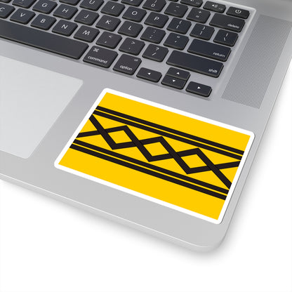 Flag of the West Midlands County (England) STICKER Vinyl Kiss-Cut Decal