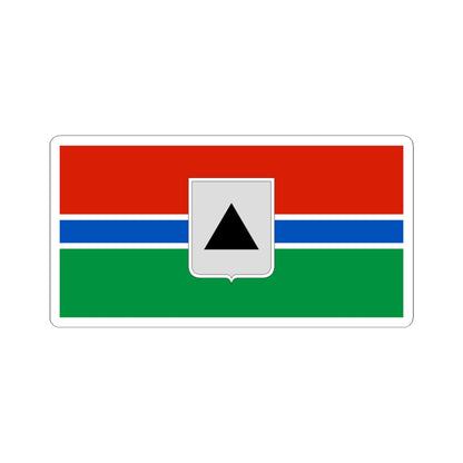 Flag of Magnitogorsk Chelyabinsk oblast 1998 (Russia) STICKER Vinyl Kiss-Cut Decal
