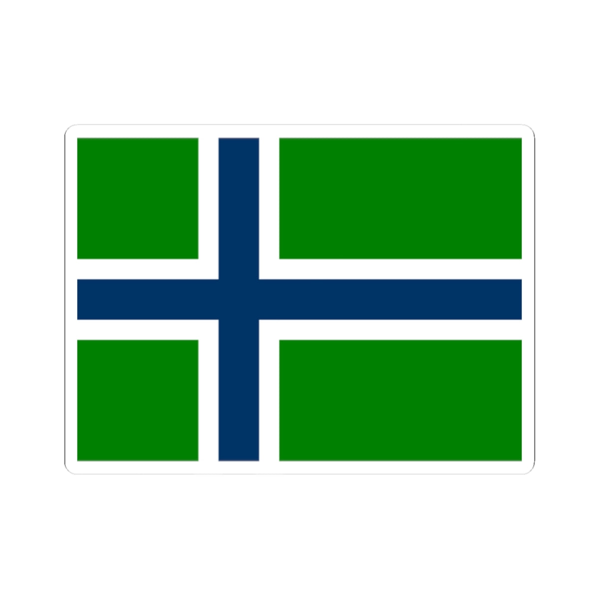 Flag of South Uist (Scotland) STICKER Vinyl Kiss-Cut Decal