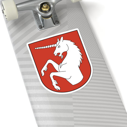 Rümlang-blazon (Switzerland) (Coat of Arms) STICKER Vinyl Kiss-Cut Decal