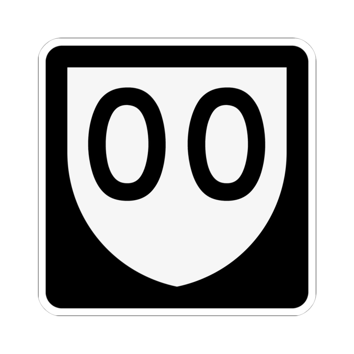 PR urban primary 00 (Puerto Rico) (Road Sign) STICKER Vinyl Kiss-Cut Decal