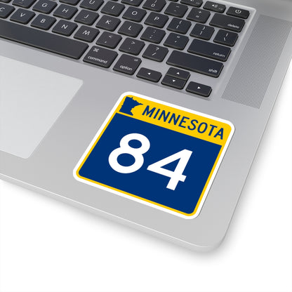MN-84 (Minnesota) (Road Sign) STICKER Vinyl Kiss-Cut Decal