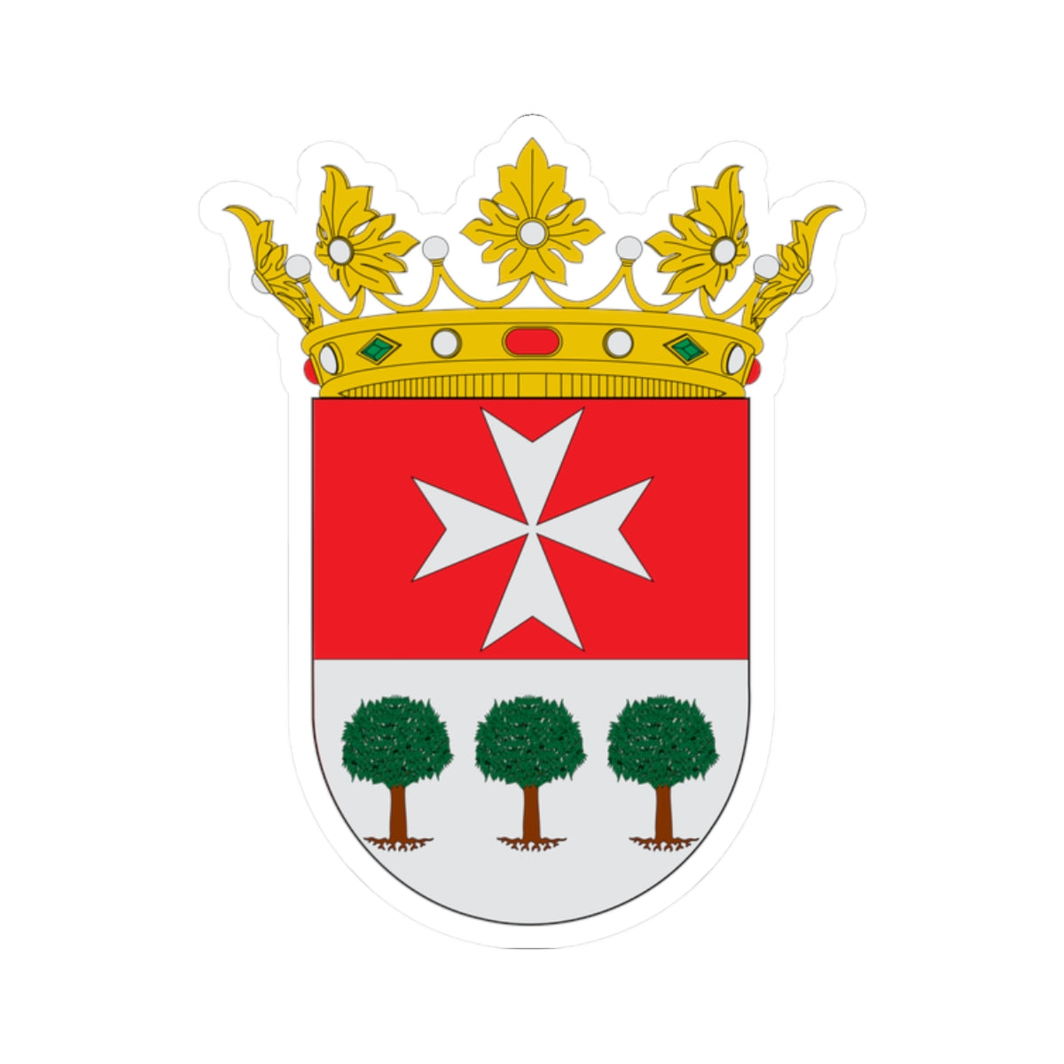 Escudo de Binaced (Spain) (Coat of Arms) STICKER Vinyl Kiss-Cut Decal