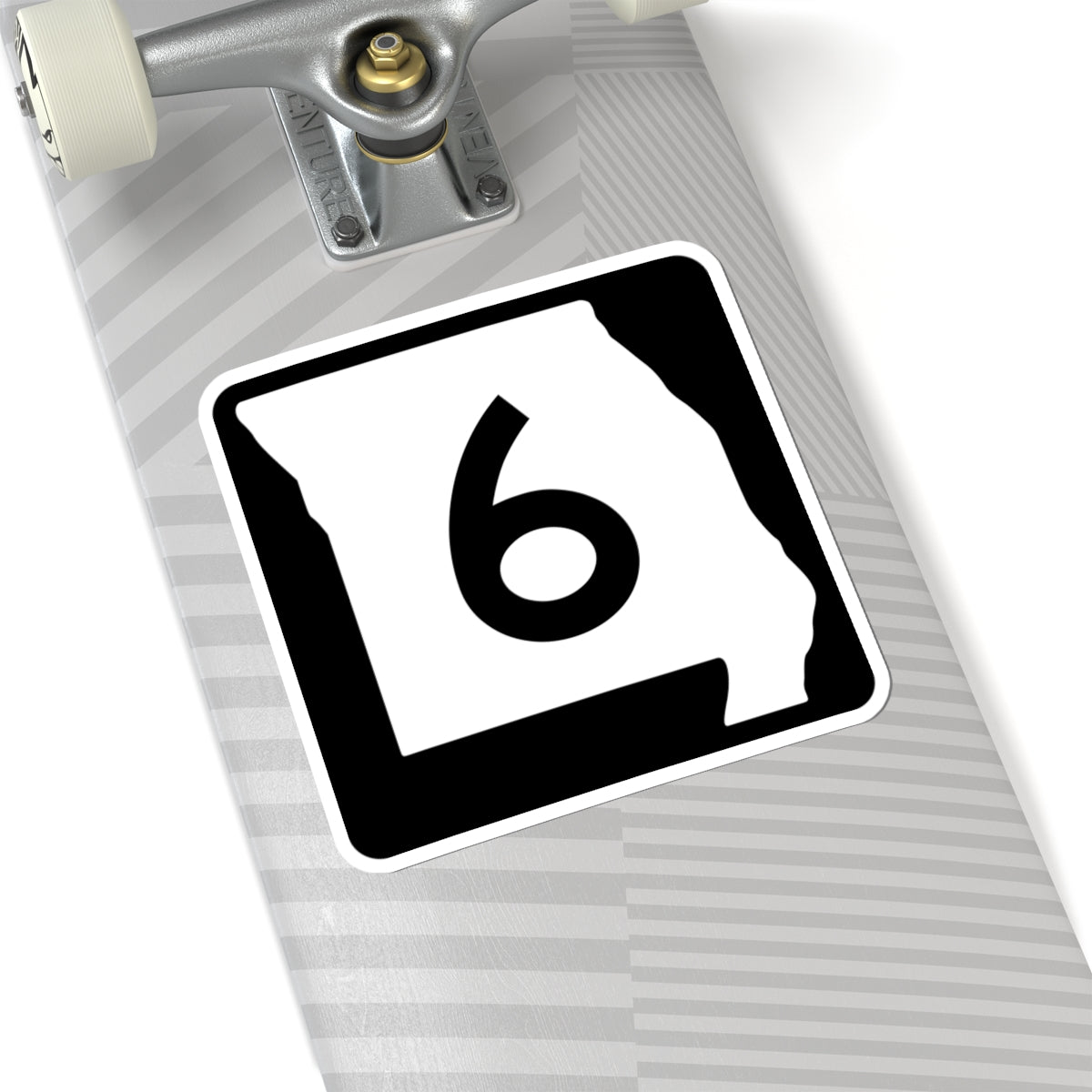 MO-6 (Missouri) (Road Sign) STICKER Vinyl Kiss-Cut Decal