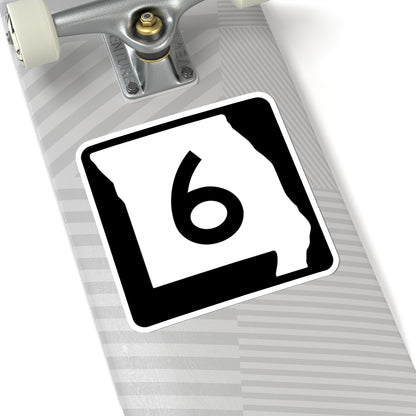 MO-6 (Missouri) (Road Sign) STICKER Vinyl Kiss-Cut Decal