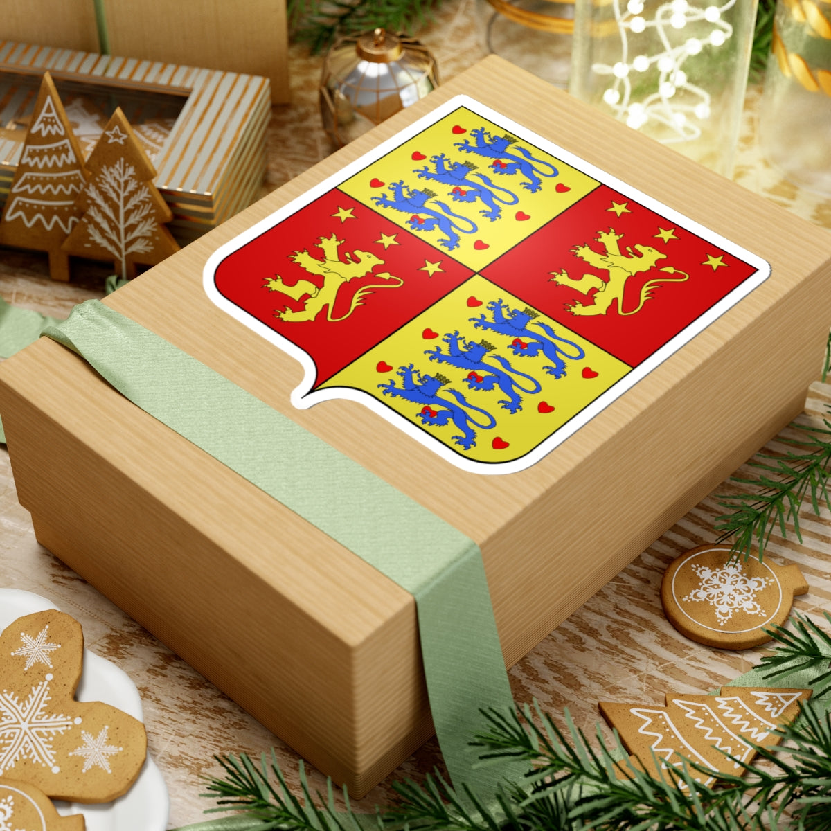 Armoiries Henri de Laborde de Montpezat prince de Danemark (Denmark) (Coat of Arms) STICKER Vinyl Kiss-Cut Decal