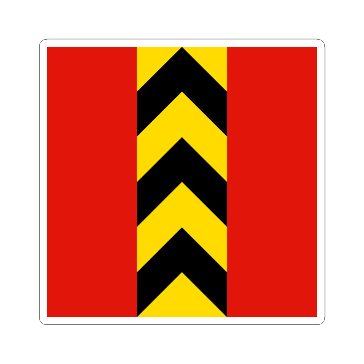 CHE Valangin Flag (Switzerland) STICKER Vinyl Kiss-Cut Decal