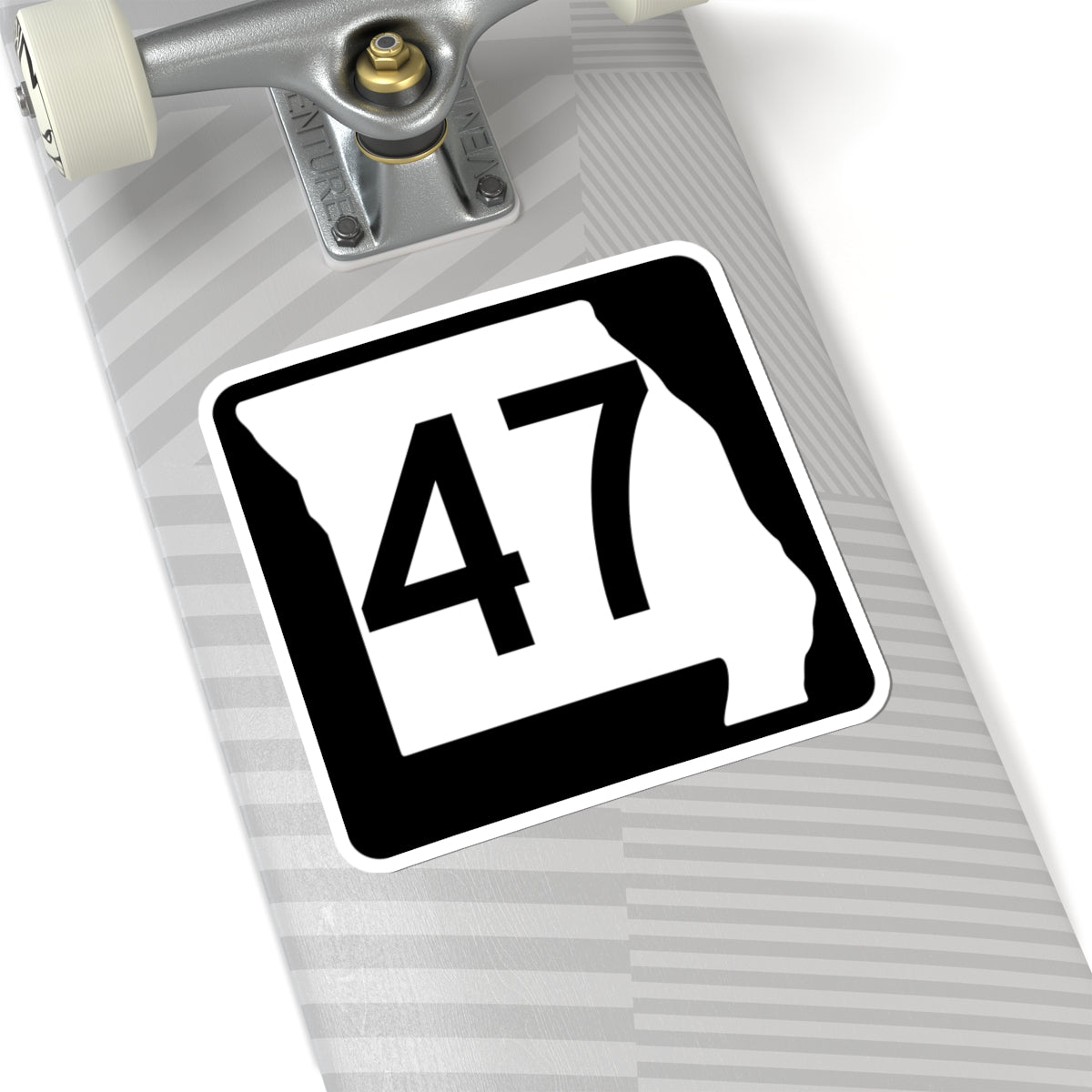 MO-47 (Missouri) (Road Sign) STICKER Vinyl Kiss-Cut Decal