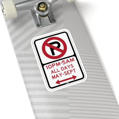PBOT Road sign P1191D (Oregon) (Road Sign) STICKER Vinyl Kiss-Cut Decal