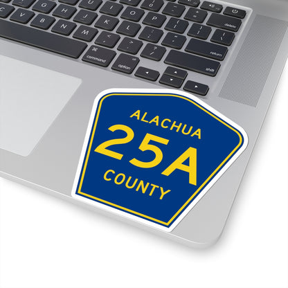 Alachua County Road 25A FL (Florida) (Road Sign) STICKER Vinyl Kiss-Cut Decal