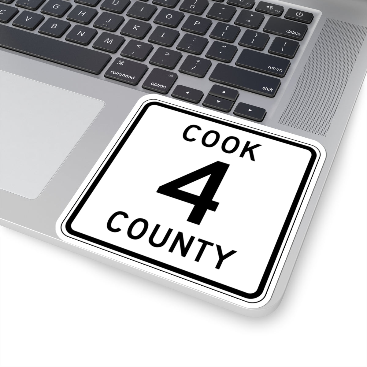 Cook County 4 MN (Minnesota) (Road Sign) STICKER Vinyl Kiss-Cut Decal
