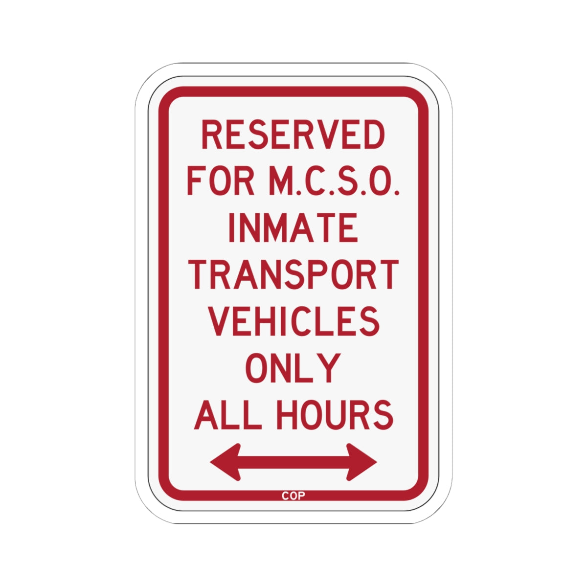 PBOT Road sign P4135D (Oregon) (Road Sign) STICKER Vinyl Kiss-Cut Decal