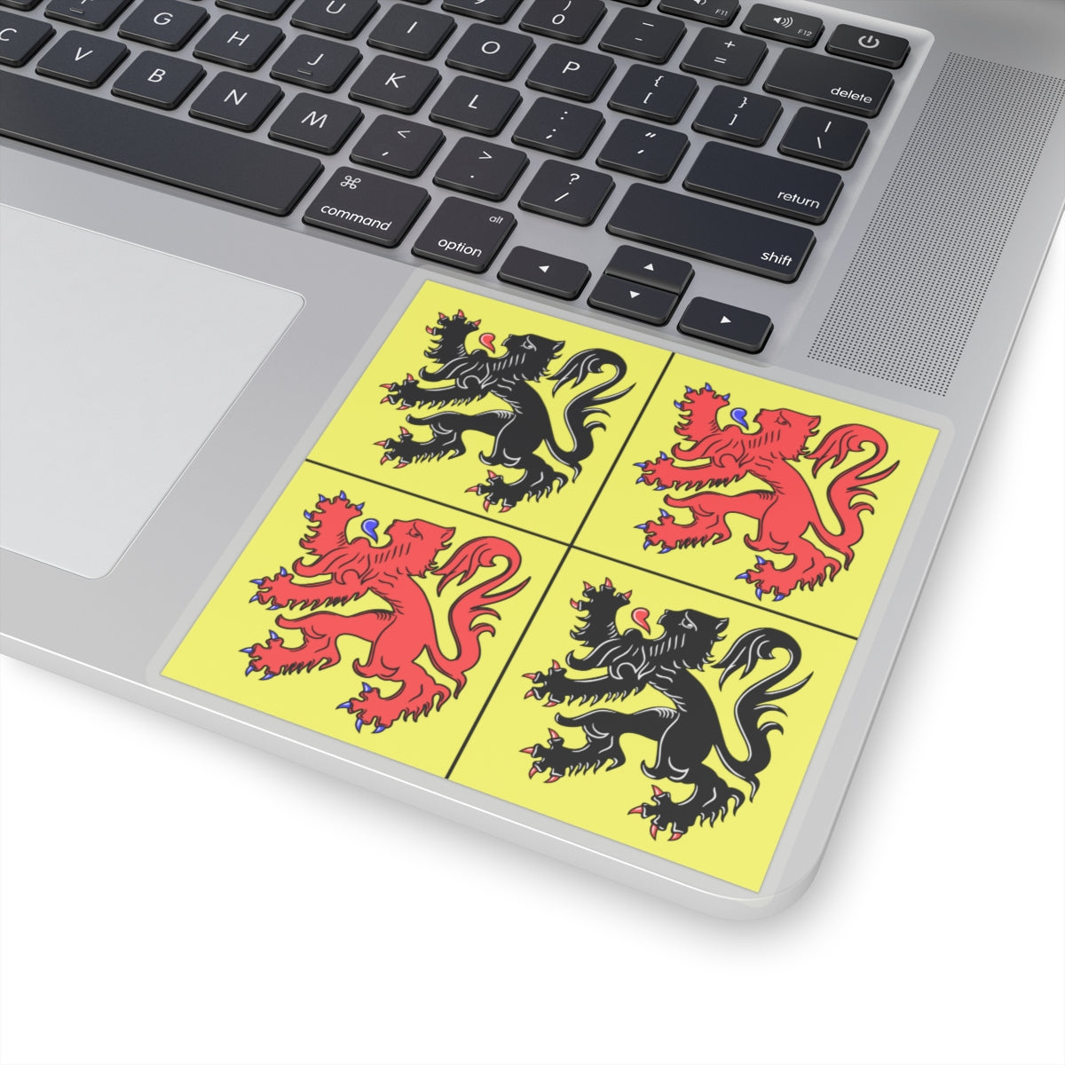 Flag of Hainaut Belgium - STICKER Vinyl Kiss-Cut Decal