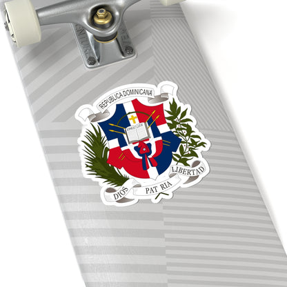 Coat of arms of the Dominican Republic (1860) - STICKER Vinyl Kiss-Cut Decal
