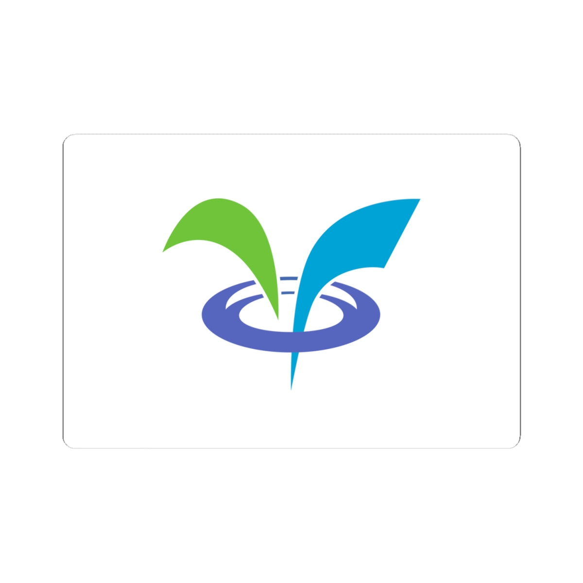 Flag of Nishiwaga Iwate (Japan) STICKER Vinyl Kiss-Cut Decal