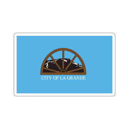 Flag of La Grande, Oregon - STICKER Vinyl Kiss-Cut Decal