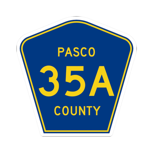 Pasco County Road 35A FL (Florida) (Road Sign) STICKER Vinyl Kiss-Cut Decal