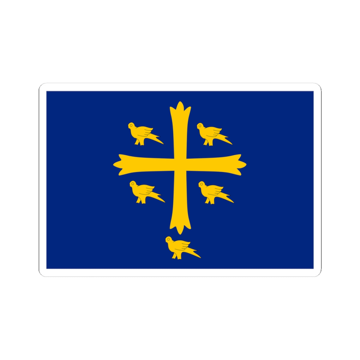 Banner of Saint Edward (England) STICKER Vinyl Kiss-Cut Decal