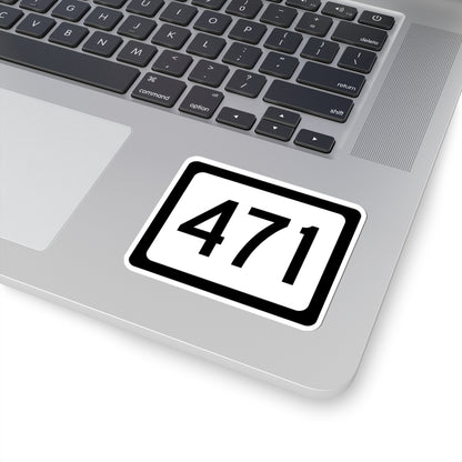 WV-471 (Virginia) (Road Sign) STICKER Vinyl Kiss-Cut Decal