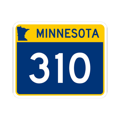 MN-310 wide (Minnesota) (Road Sign) STICKER Vinyl Kiss-Cut Decal