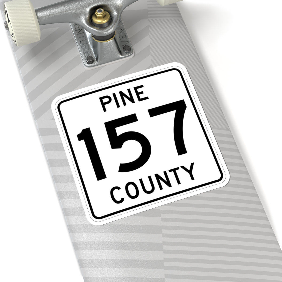 Pine County Route 157 MN (Minnesota) (Road Sign) STICKER Vinyl Kiss-Cut Decal