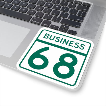 MD Route 68 Business (Maryland) (Road Sign) STICKER Vinyl Kiss-Cut Decal
