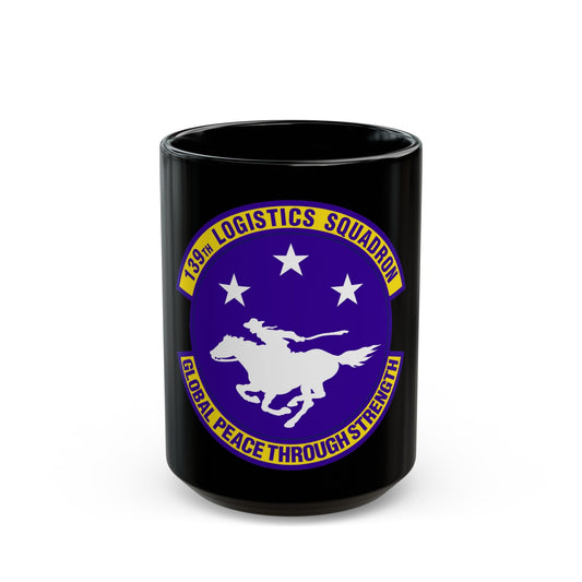 139th Logistics Squadron (U.S. Air Force) Black Coffee Mug-15oz-The Sticker Space
