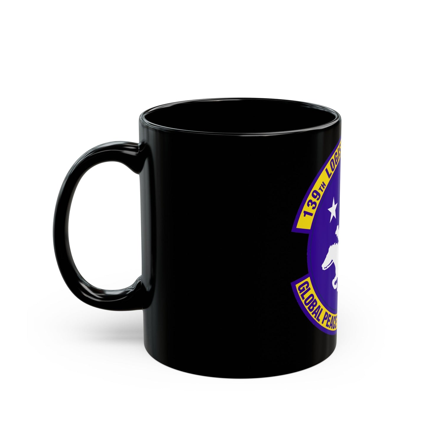 139th Logistics Squadron (U.S. Air Force) Black Coffee Mug-The Sticker Space