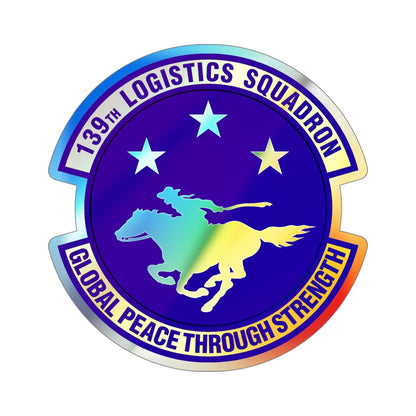 139th Logistics Squadron (U.S. Air Force) Holographic STICKER Die-Cut Vinyl Decal-5 Inch-The Sticker Space