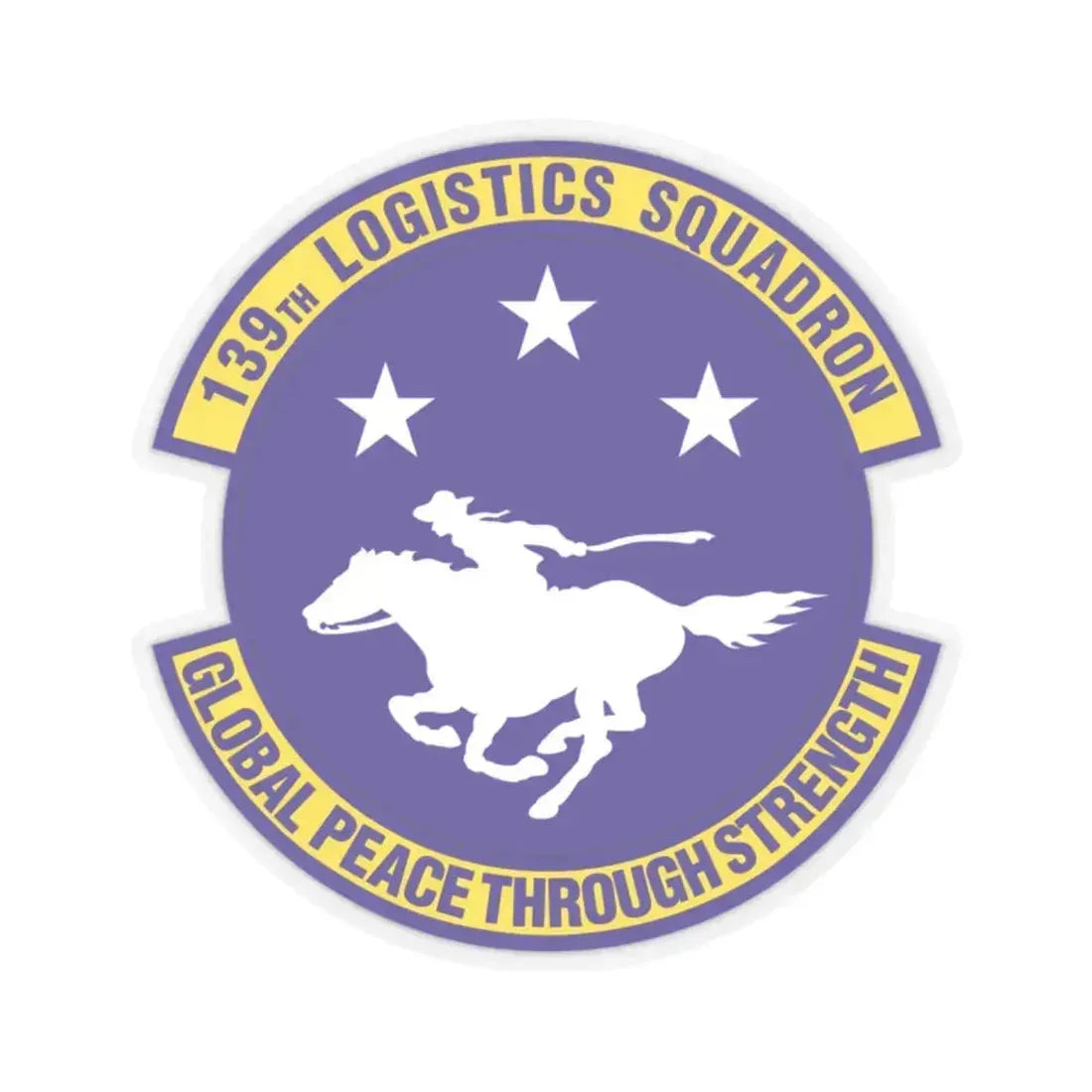 139th Logistics Squadron (U.S. Air Force) STICKER Vinyl Kiss-Cut Decal 2 Inch Transparent - The Sticker Space