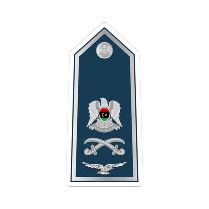 13.Libyan Air Force MG (Libya) (Military Rank) STICKER Vinyl Kiss-Cut Decal 3 Inch White - The Sticker Space