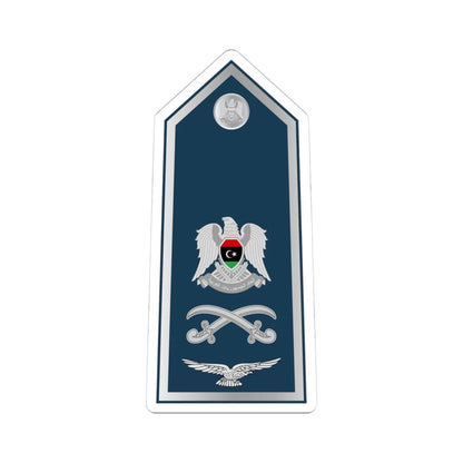 13.Libyan Air Force MG (Libya) (Military Rank) STICKER Vinyl Kiss-Cut Decal 4 Inch White - The Sticker Space