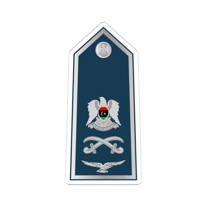 13.Libyan Air Force MG (Libya) (Military Rank) STICKER Vinyl Kiss-Cut Decal 6 Inch White - The Sticker Space