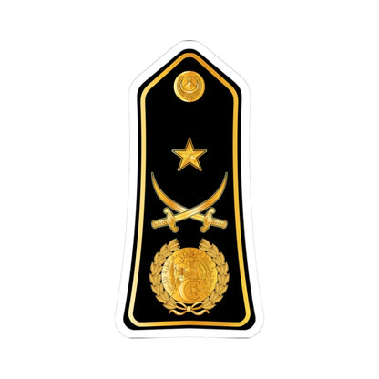 13.PNA BG (Algeria) (Military Rank) STICKER Vinyl Kiss-Cut Decal 3 Inch White - The Sticker Space