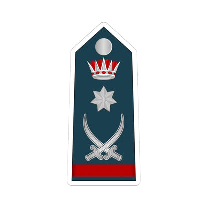 13.RBAF LG (Bahrain) (Military Rank) STICKER Vinyl Kiss-Cut Decal 4 Inch White - The Sticker Space