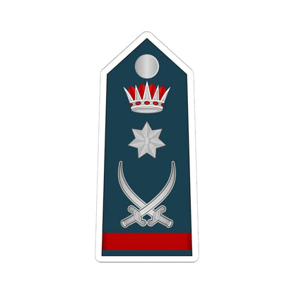 13.RBAF LG (Bahrain) (Military Rank) STICKER Vinyl Kiss-Cut Decal 6 Inch White - The Sticker Space