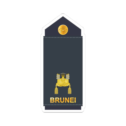 13.RBrAF MAJ (Brunei) (Military Rank) STICKER Vinyl Kiss-Cut Decal 3 Inch White - The Sticker Space