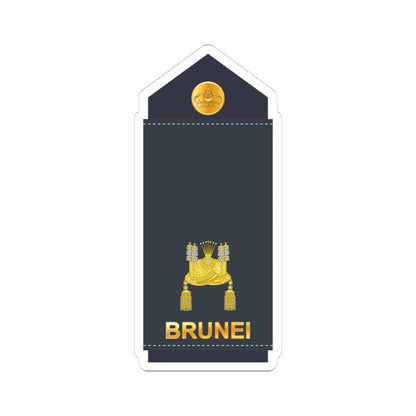 13.RBrAF MAJ (Brunei) (Military Rank) STICKER Vinyl Kiss-Cut Decal 4 Inch White - The Sticker Space