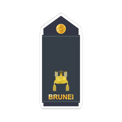 13.RBrAF MAJ (Brunei) (Military Rank) STICKER Vinyl Kiss-Cut Decal 6 Inch White - The Sticker Space