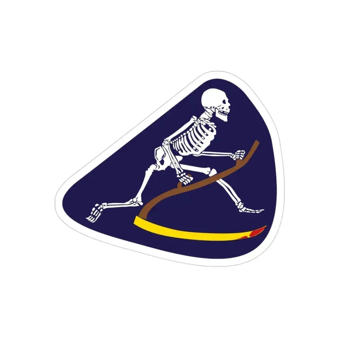 13th Aero Squadron Emblem (U.S. Air Force) REVERSE PRINT Transparent Die-Cut STICKER 3 Inch Die-Cut Transparent - The Sticker Space