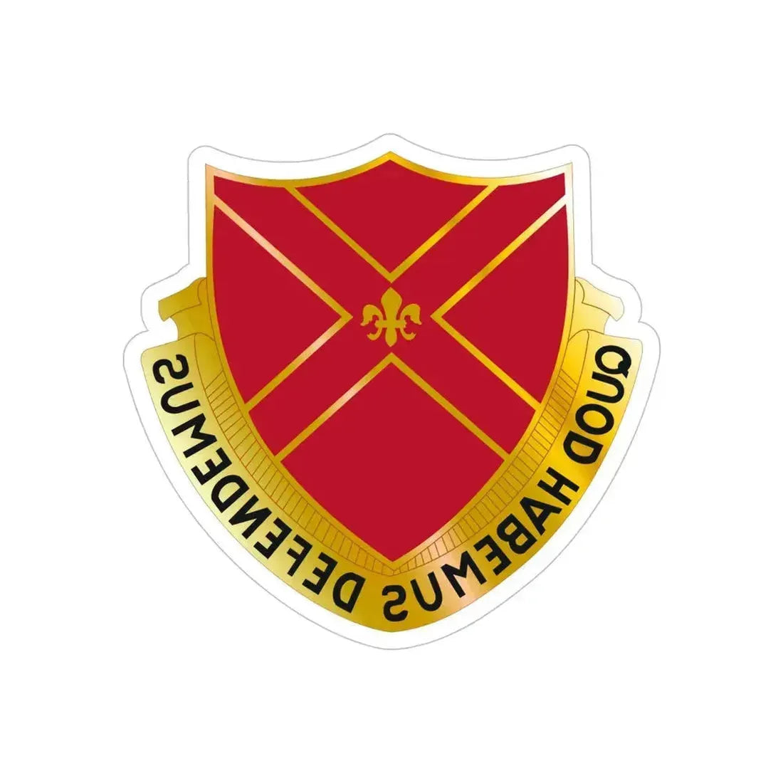 13th Air Defense Artillery Group (U.S. Army) REVERSE PRINT Transparent Die-Cut STICKER 5 Inch Die-Cut Transparent - The Sticker Space