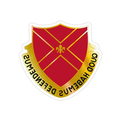 13th Air Defense Artillery Group (U.S. Army) REVERSE PRINT Transparent Die-Cut STICKER 5 Inch Die-Cut Transparent - The Sticker Space