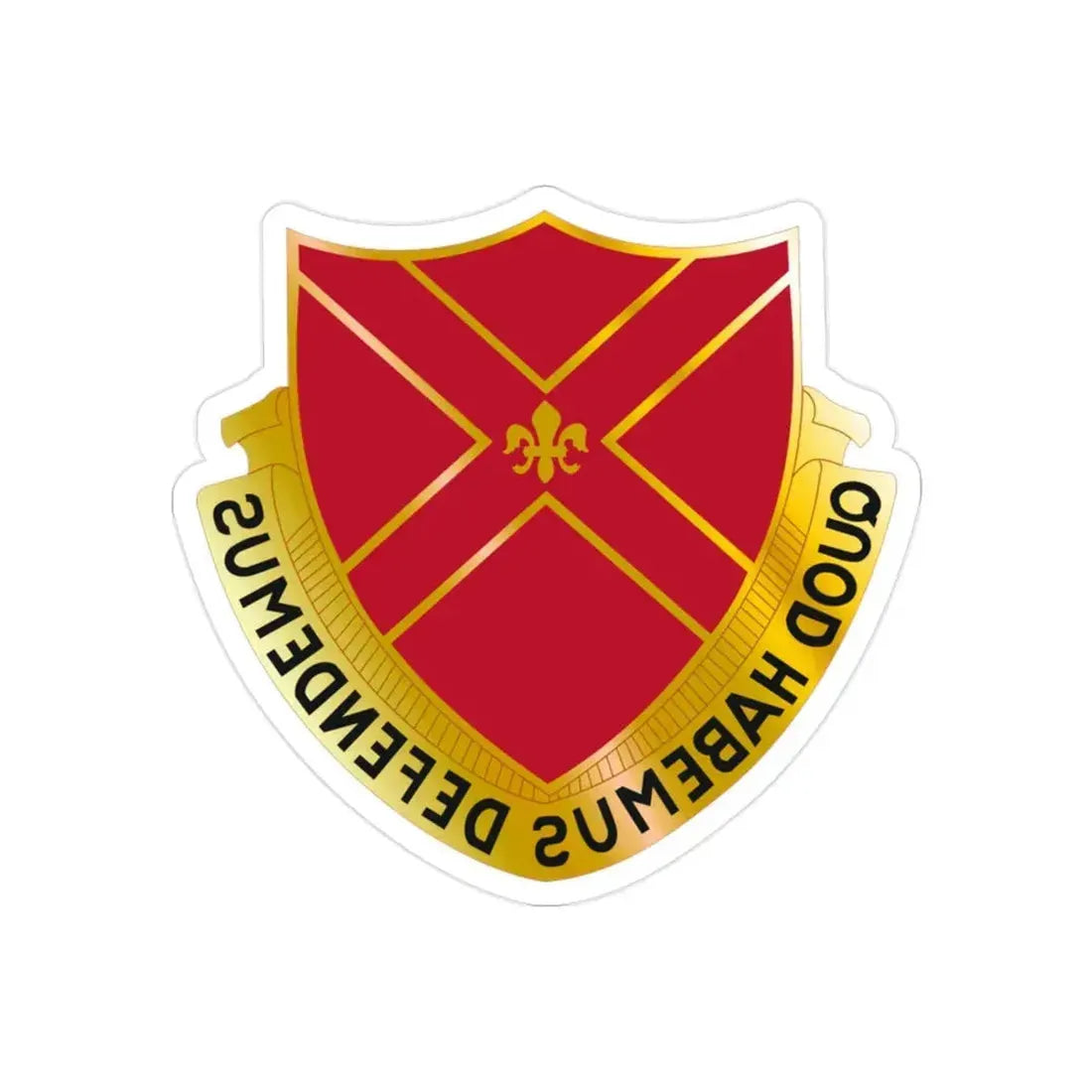 13th Air Defense Artillery Group (U.S. Army) REVERSE PRINT Transparent Die-Cut STICKER - The Sticker Space
