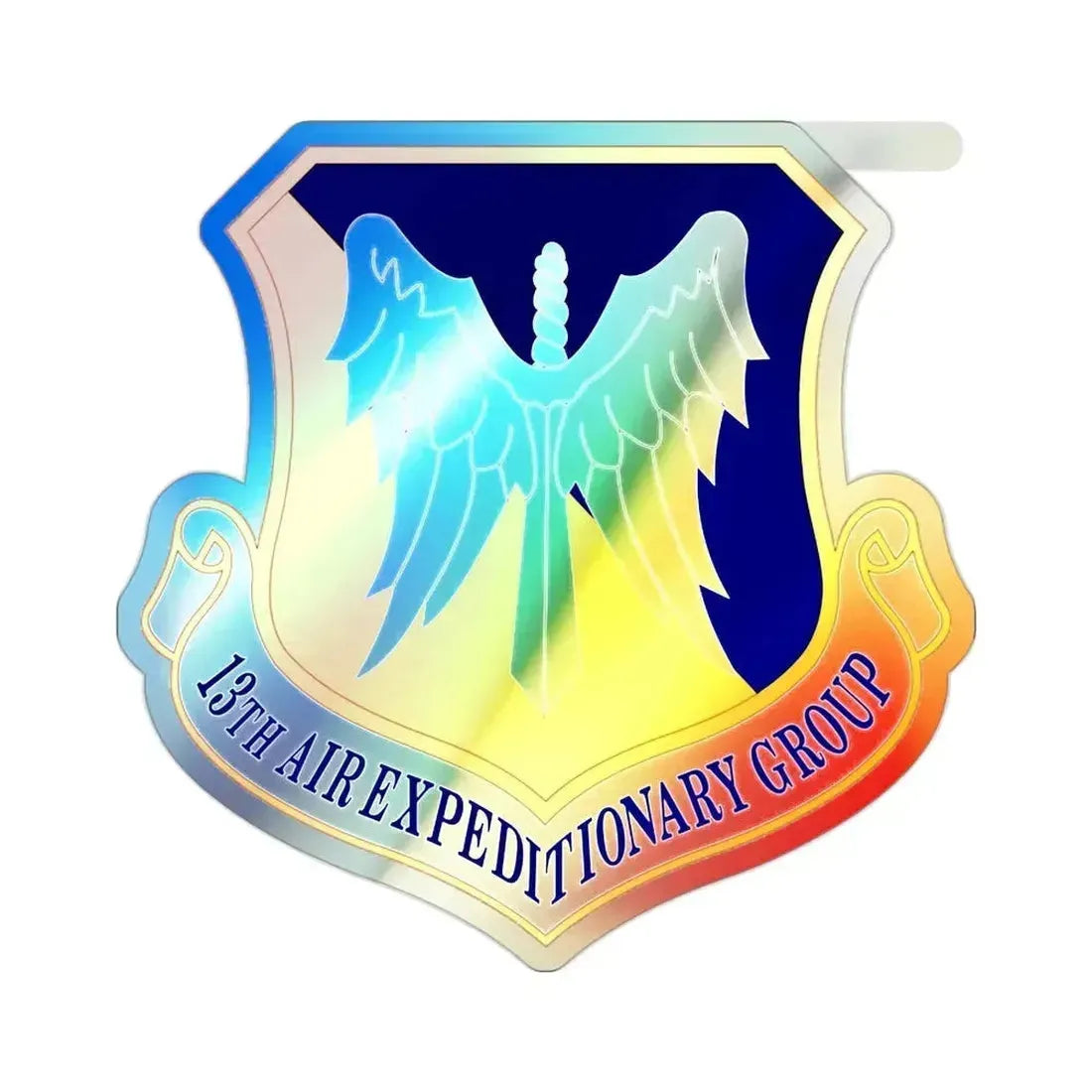 13th Air Expeditionary Group (U.S. Air Force) Holographic STICKER Die-Cut Vinyl Decal 2 Inch - The Sticker Space