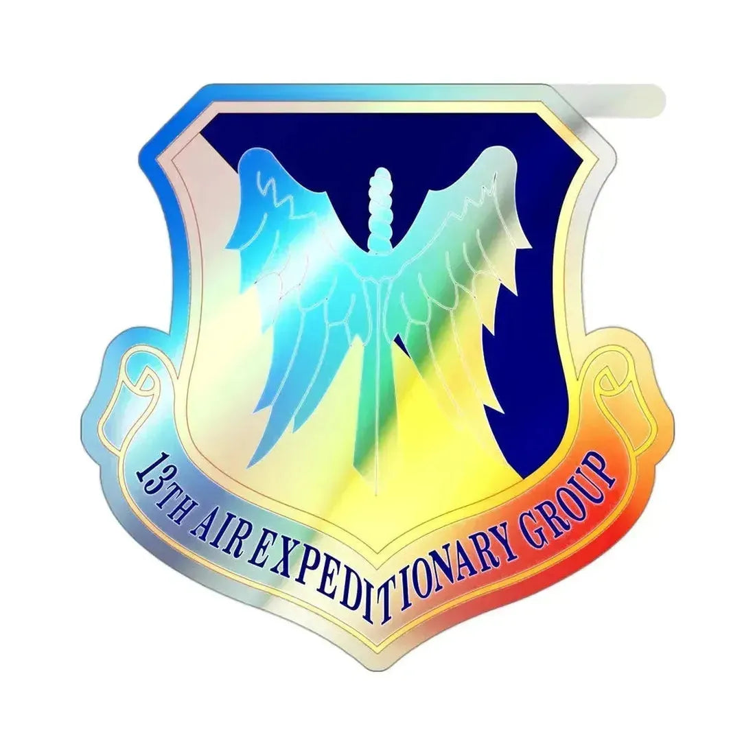 13th Air Expeditionary Group (U.S. Air Force) Holographic STICKER Die-Cut Vinyl Decal 3 Inch - The Sticker Space