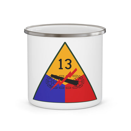 13th Armored Division (U.S. Army) 12oz Enamel Mug-12oz-The Sticker Space