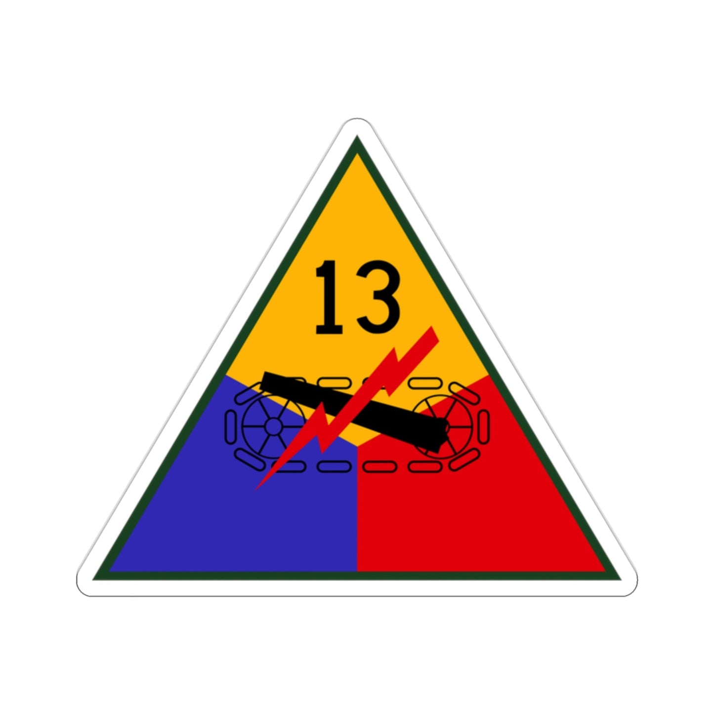 13th Armored Division (U.S. Army) STICKER Vinyl Die-Cut Decal-2 Inch-The Sticker Space