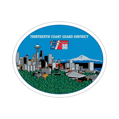 13th CG District Pacific Northwest (U.S. Coast Guard) STICKER Vinyl Die-Cut Decal - The Sticker Space