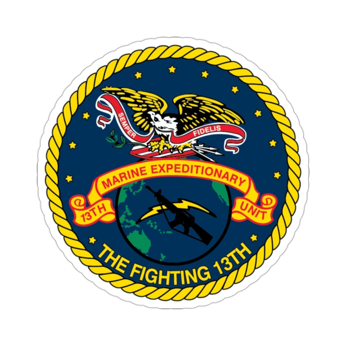 13th Marine Command Element 13th MEU (USMC) STICKER Vinyl Die-Cut Decal-2 Inch-The Sticker Space