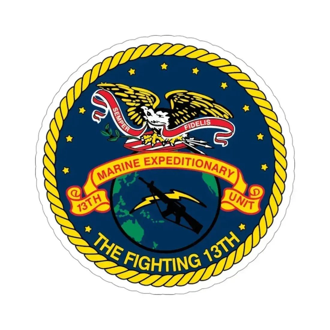 13th Marine Command Element 13th MEU (USMC) STICKER Vinyl Die-Cut Decal 3 Inch - The Sticker Space